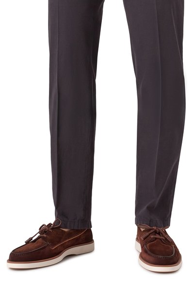 Замшевые топсайдеры detroit SANTONI, арт. MGDG19050BI0SFET, фото 3