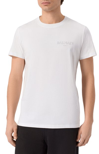 Хлопковая футболка BALMAIN, арт. FH1EF000/GD84, фото 3