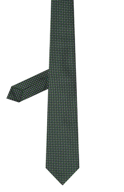 Шелковый галстук KITON зеленого цвета по цене 28050 руб., арт. UCRVKLC02I54, фото 3 Шелковый галстук KITON, арт. UCRVKLC02I54, фото 3