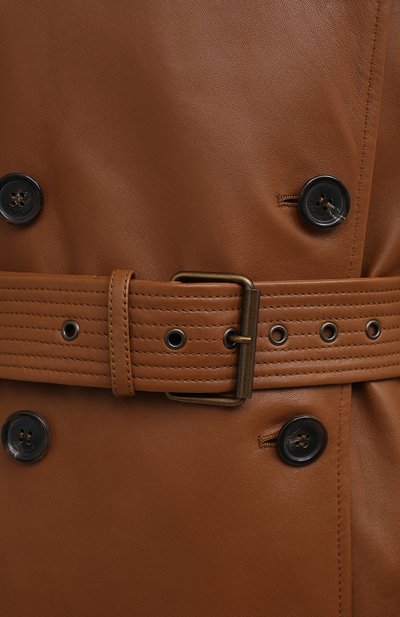 Кожаный плащ SAINT LAURENT, арт. 636949/Y50A2, фото 5