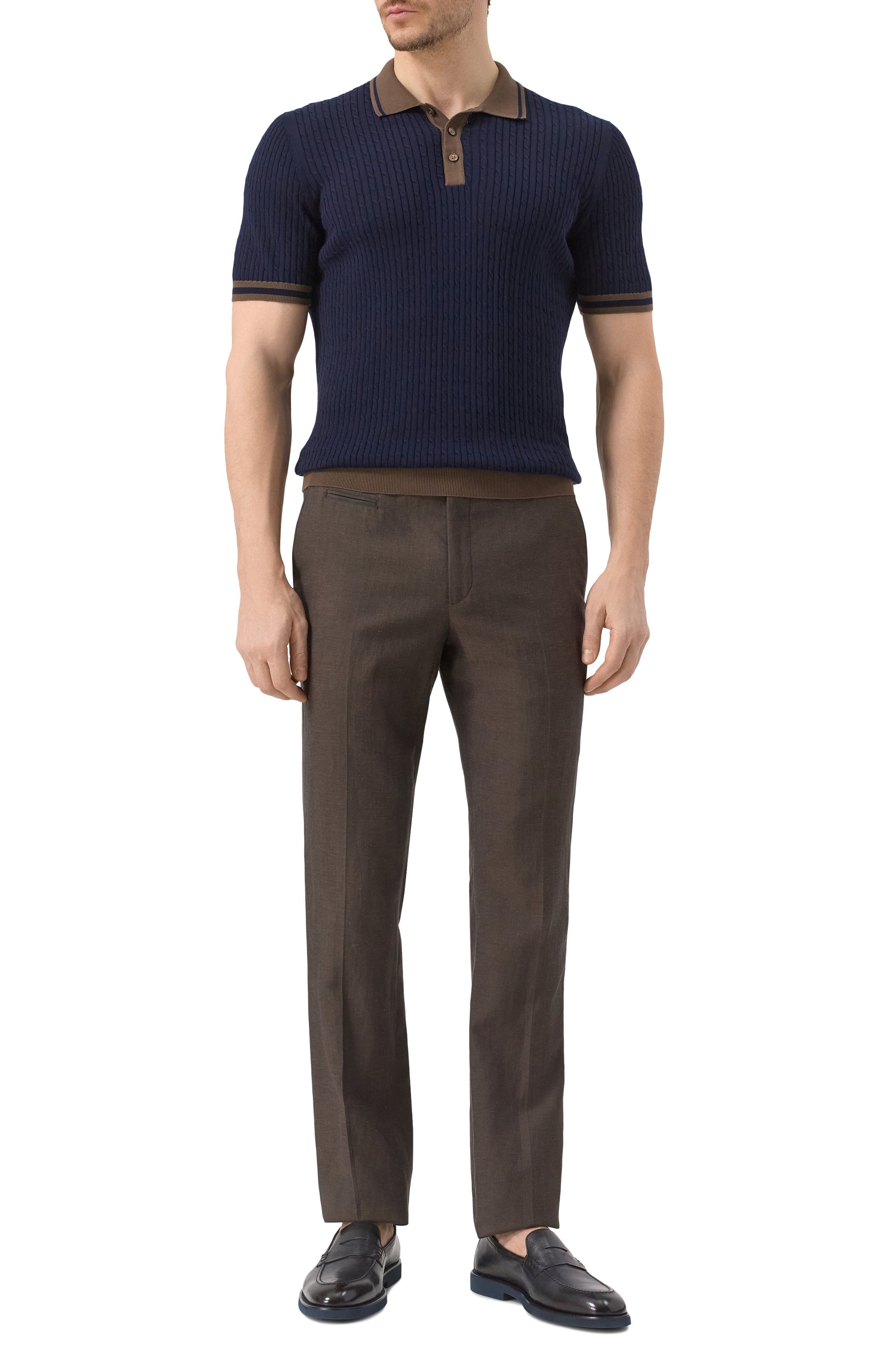 Кожаные пенни-лоферы DOUCAL'S, арт. DU3294SAL0UF188B, фото 2