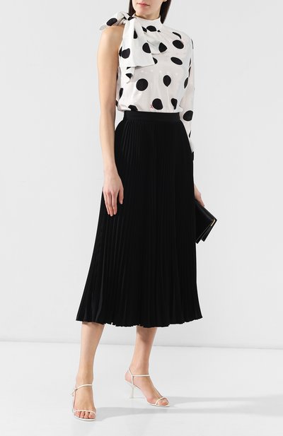 Плиссированная юбка MSGM черного цвета по цене 46900 руб., арт. 2641MDD26P 195137, фото 2 Плиссированная юбка MSGM, арт. 2641MDD26P 195137, фото 2
