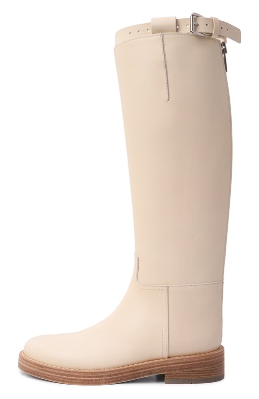 Кожаные сапоги Stan Ann Demeulemeester B0010078/LT046 Кремовый  B0010078/LT046 Фото 4