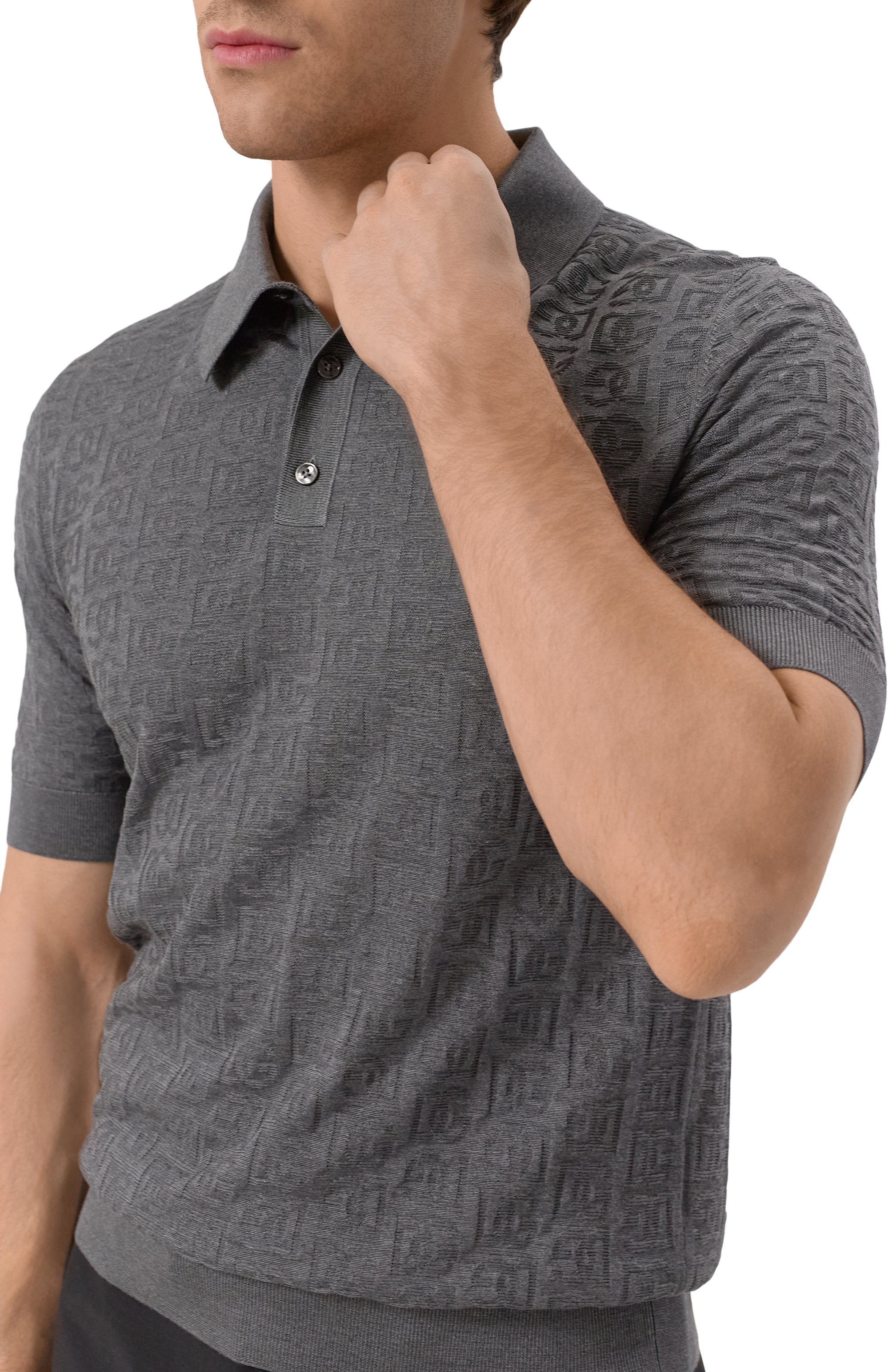 Шелковое поло DOLCE & GABBANA, арт. GXZ15T/JBSKE, фото 5