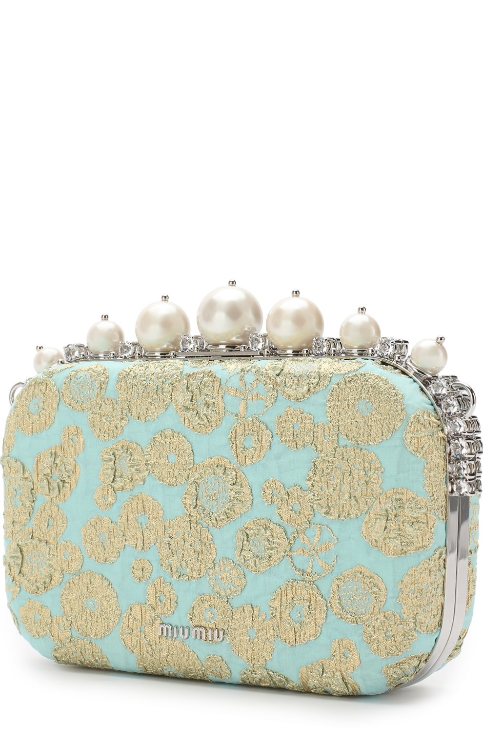 Клатч с декоративной отделкой MIU MIU, арт. 5BF042-2BWS-F064W-OOO, фото 2