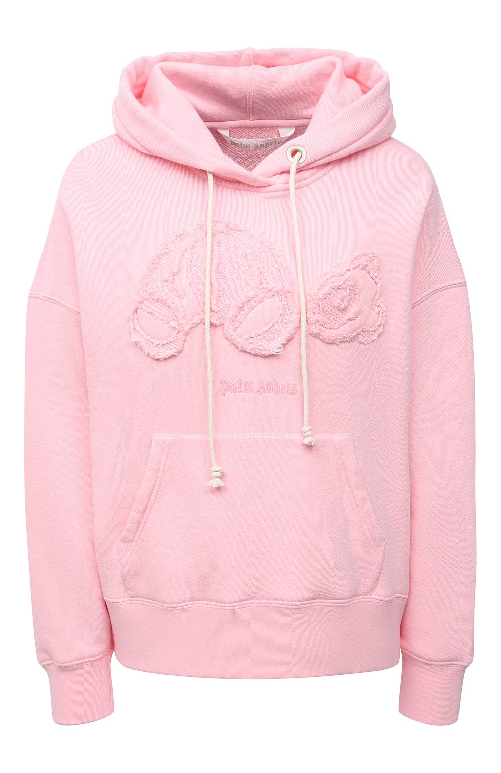 Хлопковое худи PALM ANGELS розового цвета по цене 84650 руб., арт. PWBB023S21FLE0013434, фото 1 Хлопковое худи PALM ANGELS, арт. PWBB023S21FLE0013434, фото 1