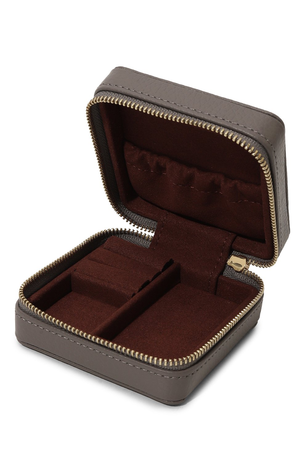 Кожаный футляр для украшений COCCINELLE серого цвета по цене 10780 руб., арт. E2QI0150101, фото 3 Кожаный футляр для украшений COCCINELLE, арт. E2QI0150101, фото 3