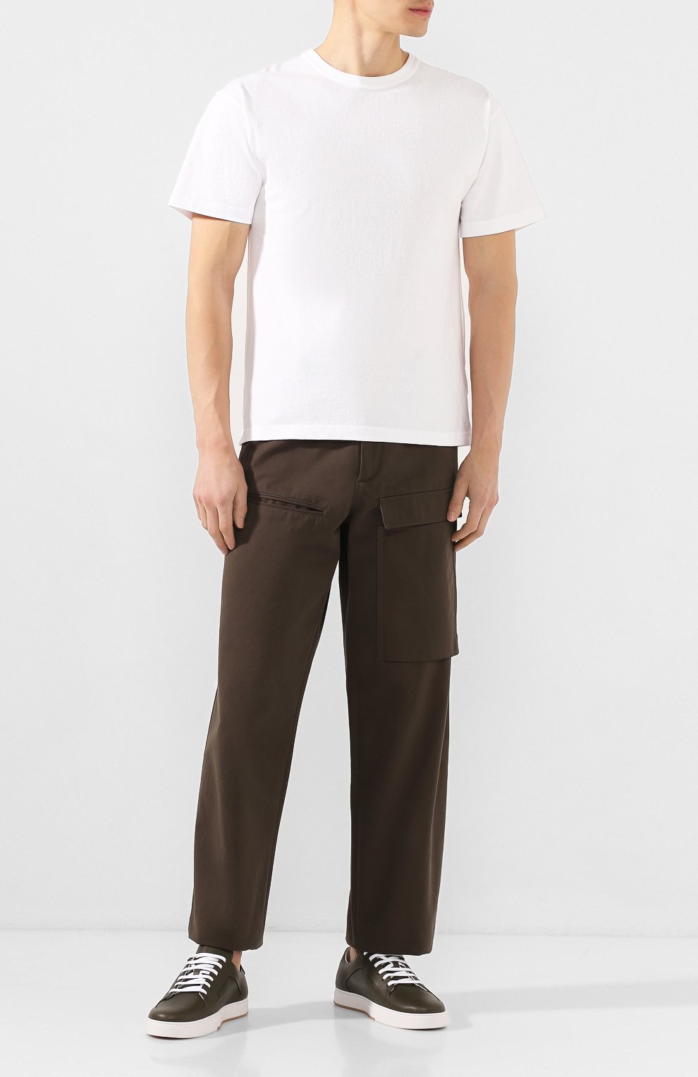 Кожаные кеды BOTTEGA VENETA, арт. 608761/VT040, фото 2