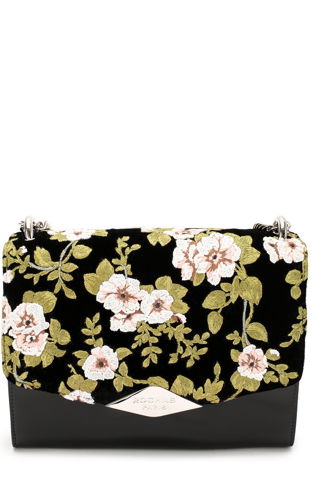 Сумка palais royal с вышивкой и отделкой бархатом ROCHAS разноцветного цвета по цене 212000 руб., арт. R0BI855167/RI390640A, фото 1 Сумка palais royal с вышивкой и отделкой бархатом ROCHAS, арт. R0BI855167/RI390640A, фото 1