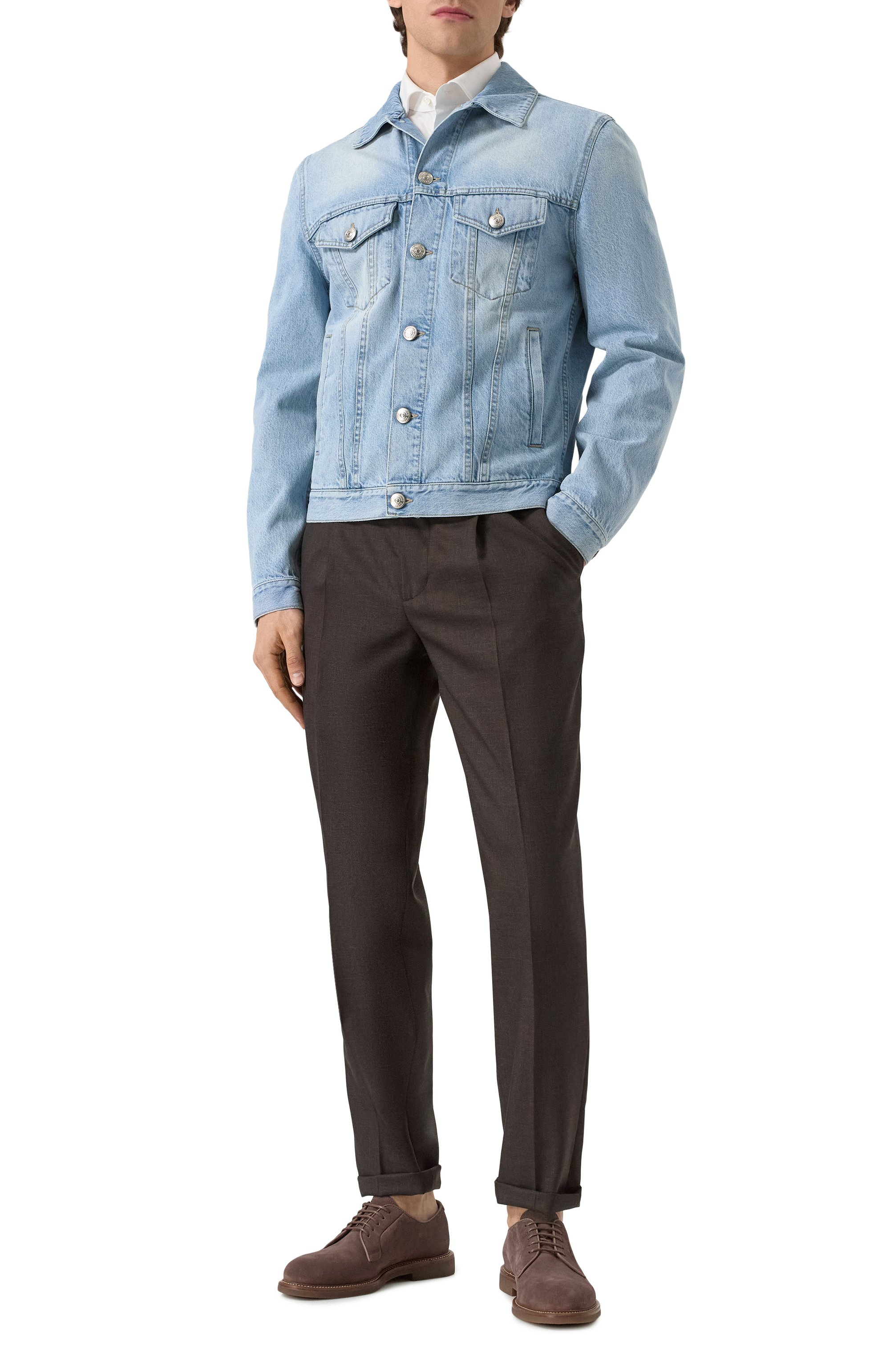 Замшевые дерби BRUNELLO CUCINELLI, арт. MZUNICE722, фото 2