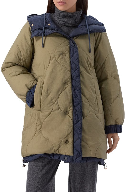 Двусторонний пуховик Weekend Max Mara ANF0RA Синий  ANF0RA Фото 6