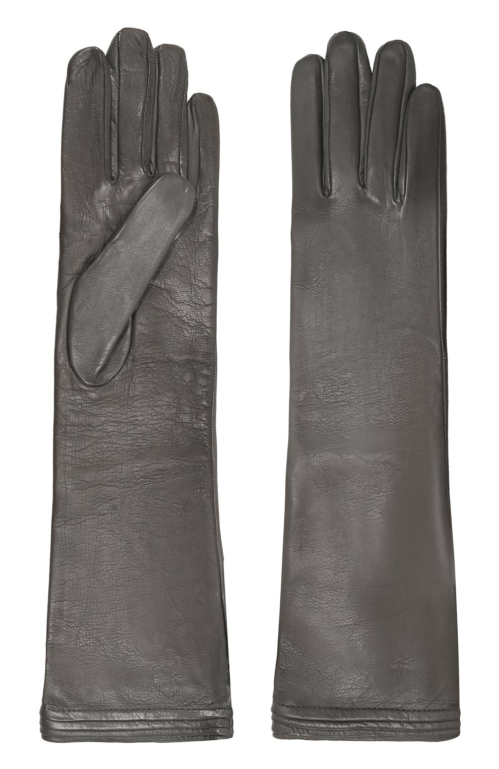 Кожаные перчатки KITON серого цвета по цене 71700 руб., арт. D58906K0533F01, фото 2 Кожаные перчатки KITON, арт. D58906K0533F01, фото 2