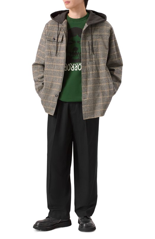 Хлопковая футболка Undercover UC2E3803 Зелёный  UC2E3803 Фото 2