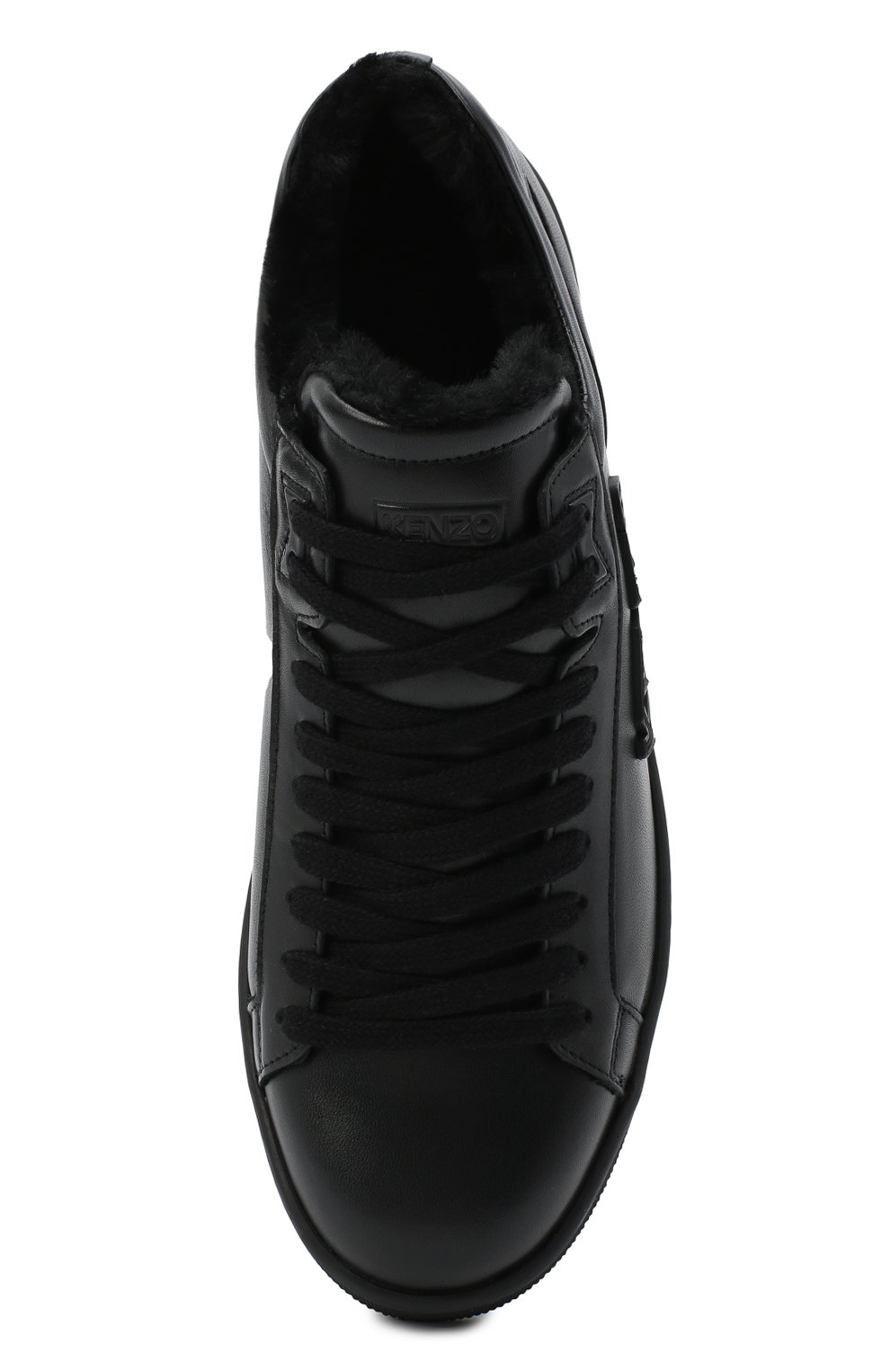 Кожаные кеды KENZO черного цвета по цене 39050 руб., арт. FA65SN125L50, фото 5 Кожаные кеды KENZO, арт. FA65SN125L50, фото 5