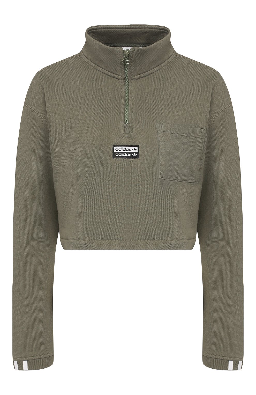 Хлопковый анорак ADIDAS ORIGINALS хаки цвета по цене 4340 руб., арт. FM2504, фото 1 Хлопковый анорак ADIDAS ORIGINALS, арт. FM2504, фото 1