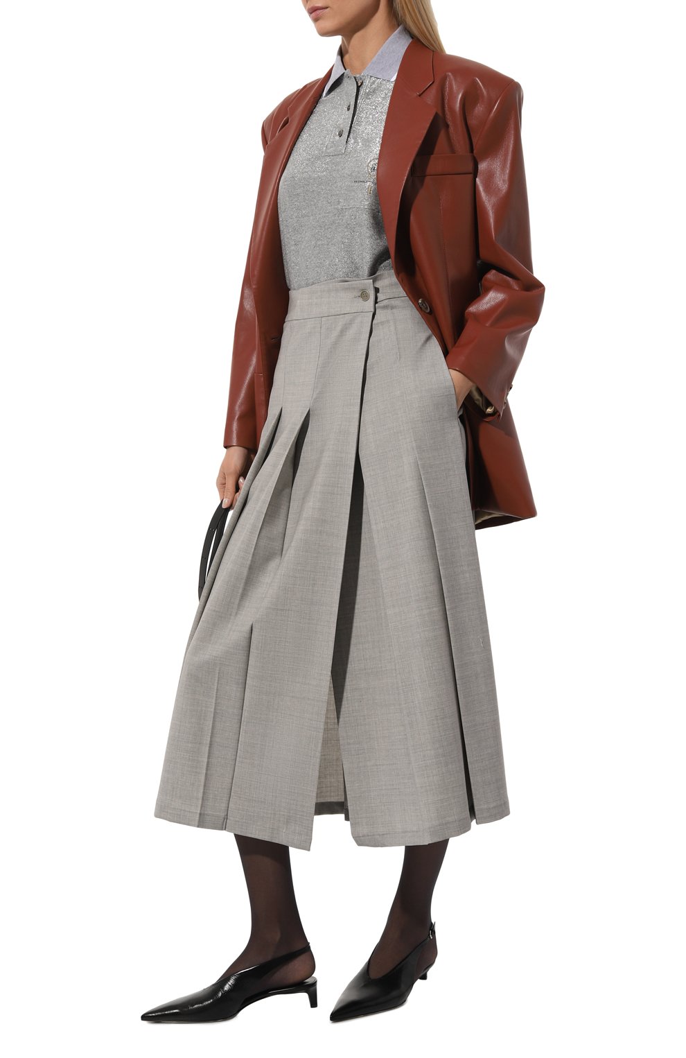 Поло изо льна и хлопка BRUNELLO CUCINELLI, арт. ML947B1282, фото 2