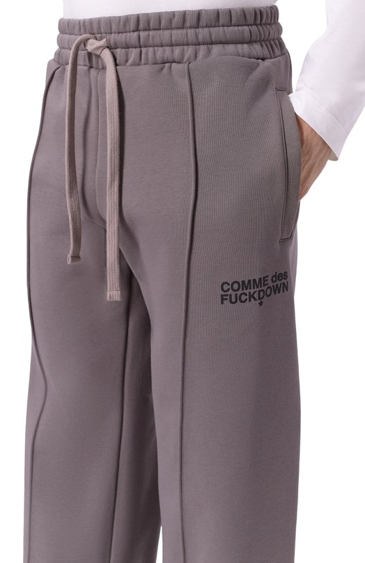 Хлопковые брюки Comme des Fuckdown CFABM01750 Серый  CFABM01750 Фото 5