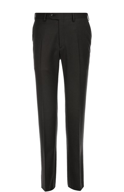 Классические шерстяные брюки с кожаной отделкой BRIONI, арт. RPL5/05A0A/P0RT0VENERE, фото 1