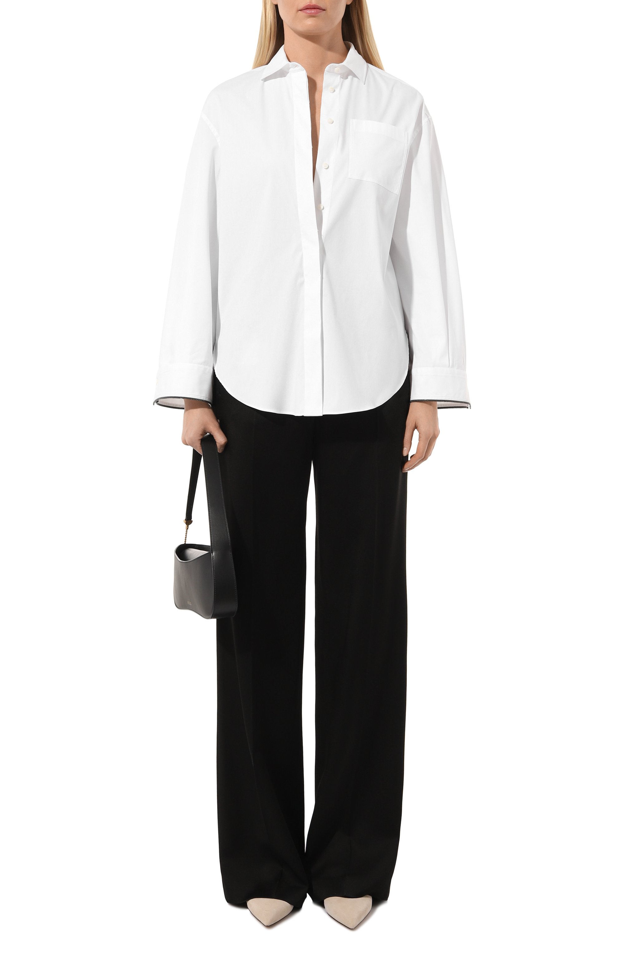 Хлопковая рубашка BRUNELLO CUCINELLI, арт. M0091B1339, фото 2