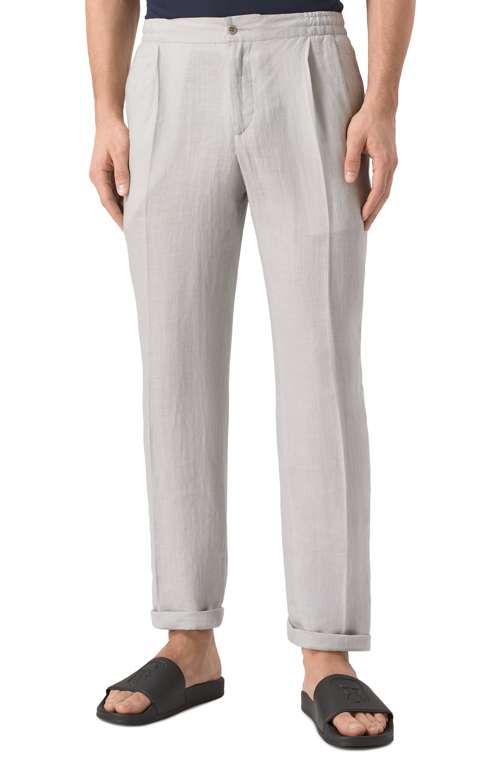 Льняные брюки KITON, арт. UPN01H0928619, фото 3