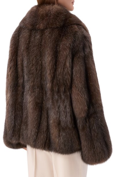 Шуба из соболя MVST коричневого цвета по цене 13450000 руб., арт. M001K/SABLE WILD, фото 4 Шуба из соболя MVST, арт. M001K/SABLE WILD, фото 4