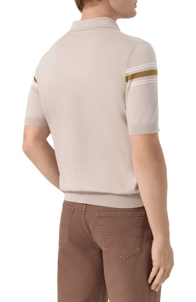 Поло из хлопка и шелка ZILLI, арт. KZP002M0142V0C000, фото 4