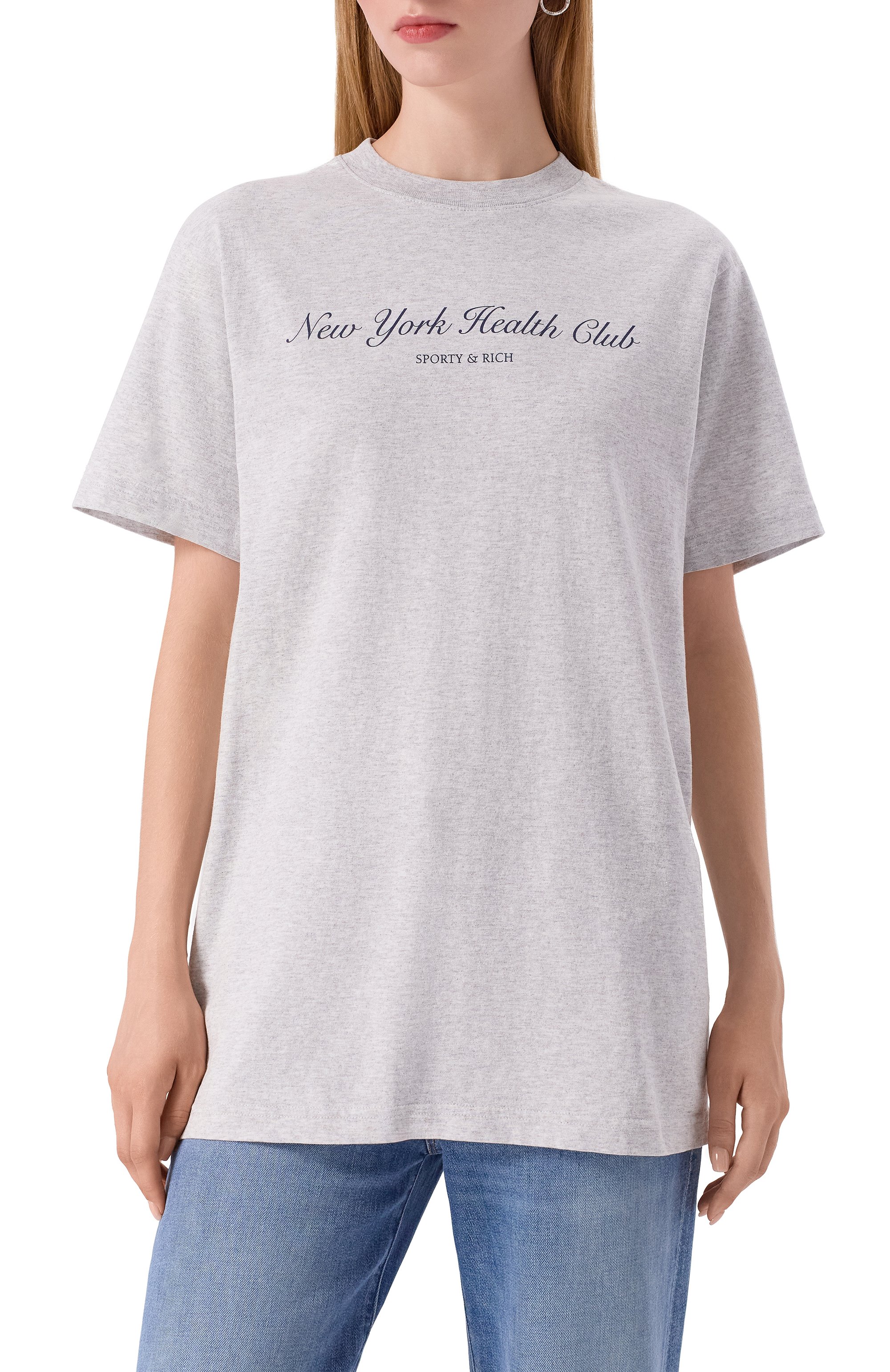 Хлопковая футболка SPORTY AND RICH, арт. T0043602043GY03, фото 3