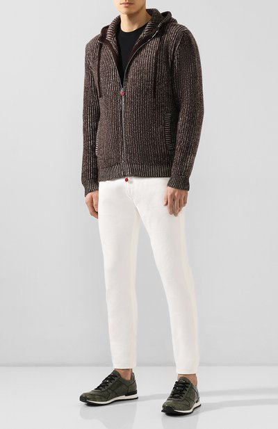 Кроссовки из кож и крокодила KITON, арт. USSVLAN/N00102, фото 2