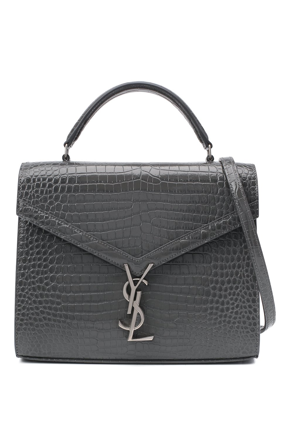 Сумка cassandra medium SAINT LAURENT темно-серого цвета по цене 299500 руб., арт. 623931/DND0E, фото 6 Сумка cassandra medium SAINT LAURENT, арт. 623931/DND0E, фото 6