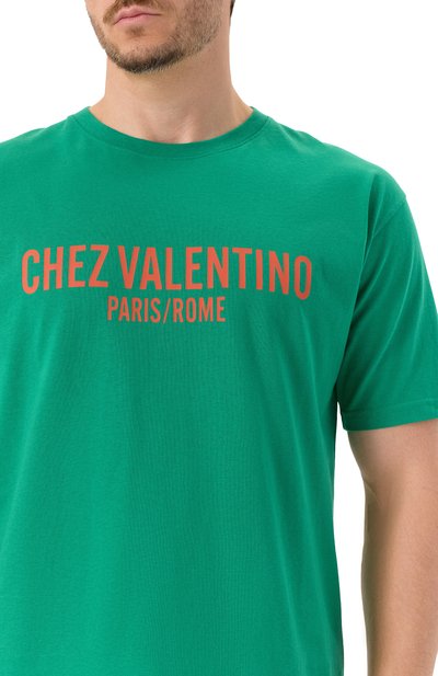 Хлопковая футболка VALENTINO, арт. 7V3MG16P/APG, фото 5