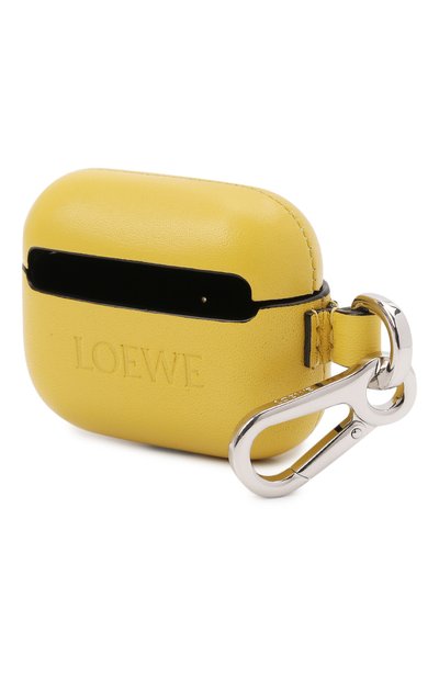 Кожаный чехол для airpods pro LOEWE желтого цвета по цене 43650 руб., арт. C500036X01, фото 3 Кожаный чехол для airpods pro LOEWE, арт. C500036X01, фото 3