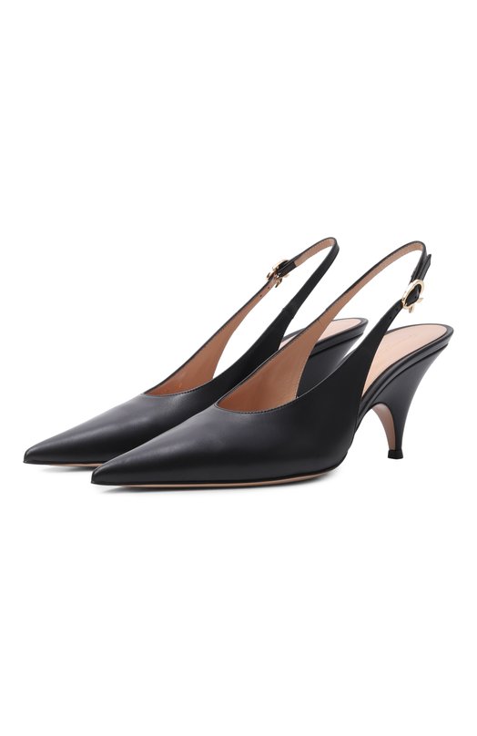 Кожаные туфли Sofia 70 Gianvito Rossi G95646.70RIC.VITNER0 Чёрный G95646.70RIC.VITNER0