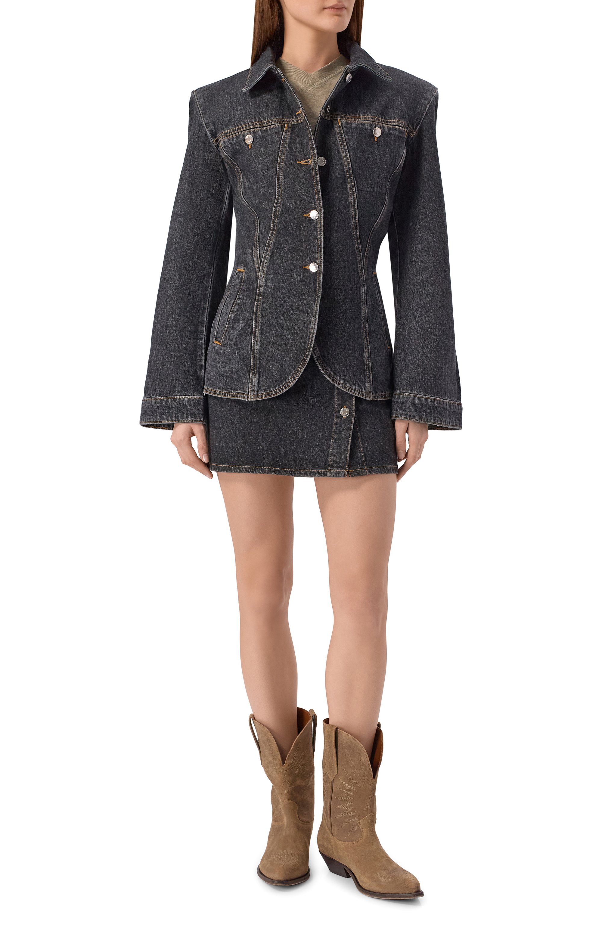 Замшевые казаки wish star GOLDEN GOOSE DELUXE BRAND, арт. GWF00136.F008199, фото 3