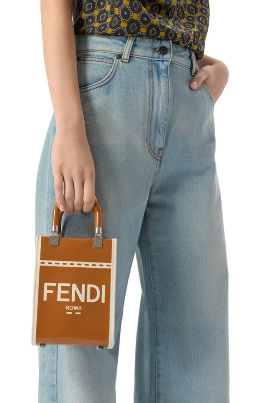 Сумка Sunshine mini Fendi 8BS051 ANT7 Коричневый  8BS051 ANT7 Фото 2