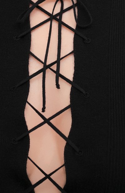 Топ SAINT LAURENT черного цвета по цене 103500 руб., арт. 658741/YAPK2, фото 5 Топ SAINT LAURENT, арт. 658741/YAPK2, фото 5