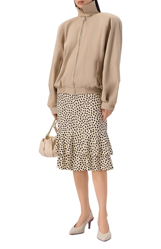 Кожаные туфли Suzie 75 Chloé CH26U18HXD Кремовый  CH26U18HXD Фото 3