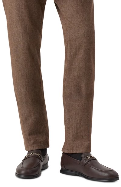 Кожаные лоферы KITON, арт. USSA316N0109808, фото 3