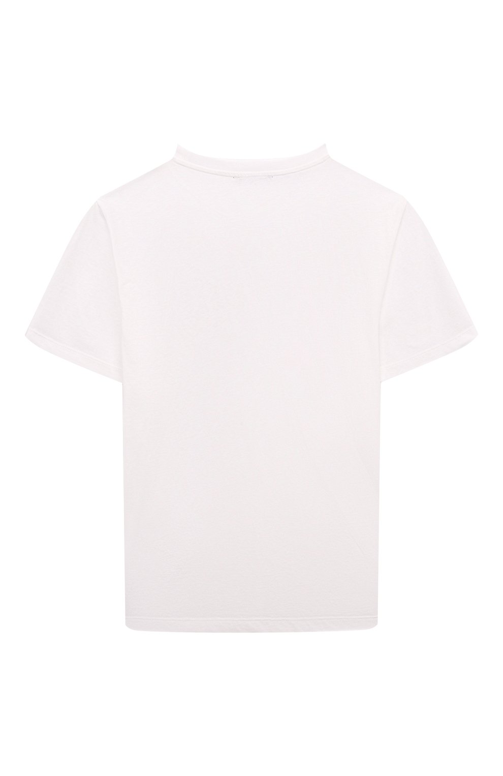 Хлопковая футболка BALMAIN молочного цвета по цене 15200 руб., арт. BV8R31, фото 2 Хлопковая футболка BALMAIN, арт. BV8R31, фото 2