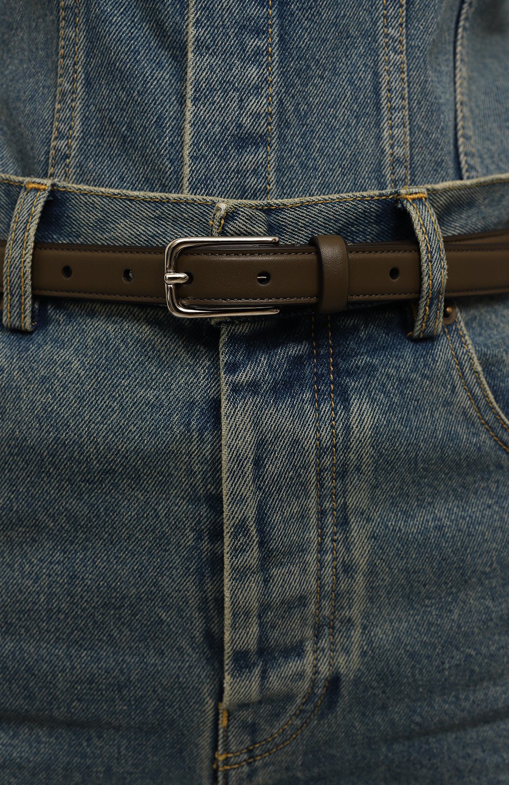 Кожаный ремень ARMARIUM хаки цвета по цене 25350 руб., арт. ARMFWBE02/LE02, фото 2 Кожаный ремень ARMARIUM, арт. ARMFWBE02/LE02, фото 2