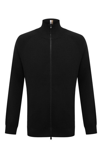 Мужской кардиган из хлопка и шерсти BOSS, арт. 50519629