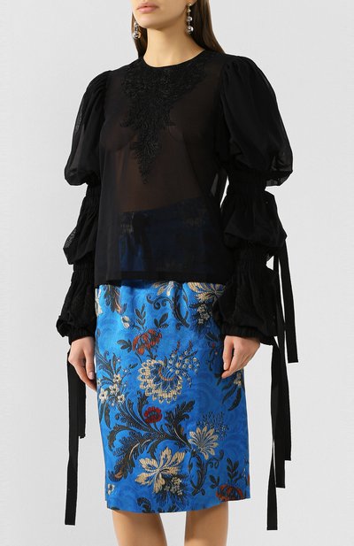 Хлопковая блузка DRIES VAN NOTEN, арт. 201-18607-9108, фото 3