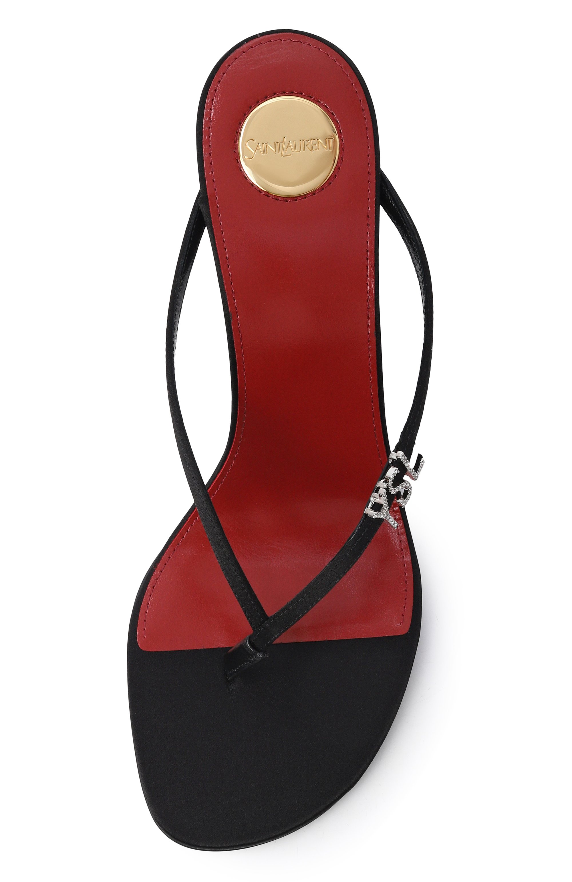 Атласные мюли jerry 80 SAINT LAURENT, арт. 869704/9QNA0, фото 6