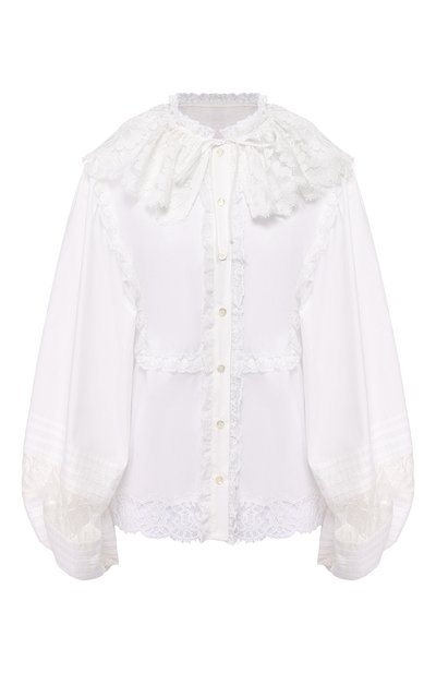 Женская хлопковая блузка DOLCE & GABBANA, арт. F5K16T/FU5K9