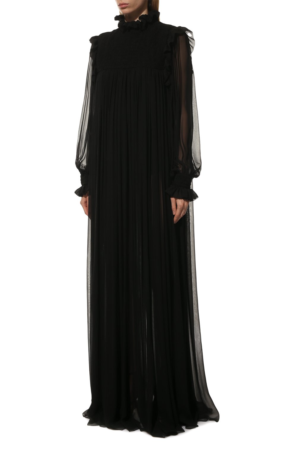 Шелковое платье SAINT LAURENT, арт. 568528/Y115W, фото 3