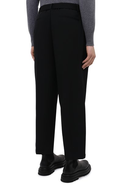 Шерстяные брюки KAZUYUKI KUMAGAI черного цвета по цене 53450 руб., арт. AP12-208, фото 4 Шерстяные брюки KAZUYUKI KUMAGAI, арт. AP12-208, фото 4