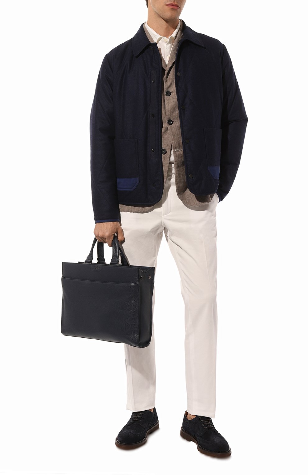 Портфель come LANCEL темно-синего цвета по цене 57400 руб., арт. A12874, фото 7 Портфель come LANCEL, арт. A12874, фото 7