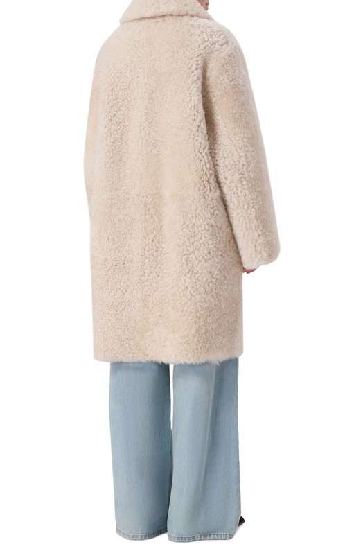 Двусторонняя дубленка из овчины Simonetta Ravizza F04C0134H20 Кремовый  F04C0134H20 Фото 4