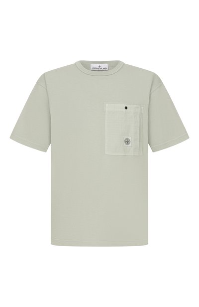 Мужская хлопковая футболка STONE ISLAND, арт. L1S152100004/S0115