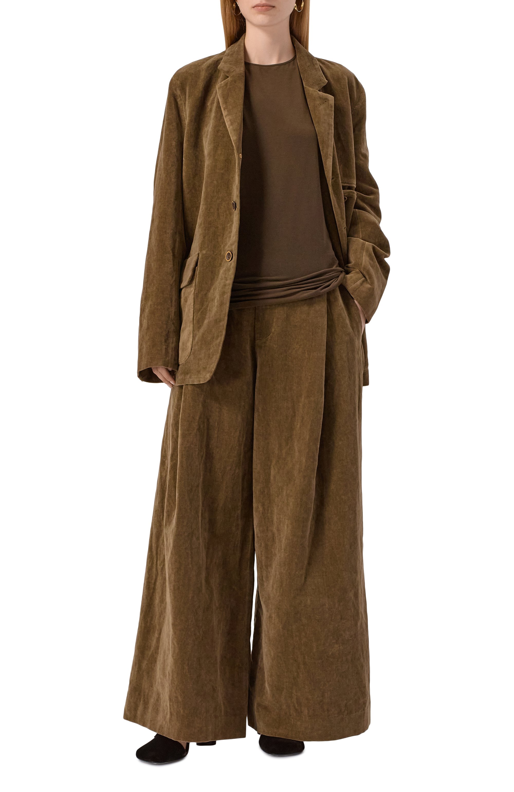 Топ UMA WANG коричневого цвета по цене 34750 руб., арт. UP1038, фото 2 Топ UMA WANG, арт. UP1038, фото 2