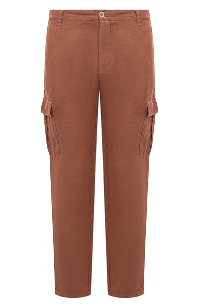 Мужские льняные брюки-карго 120% LINO, арт. 31ALIM29DX/000D943/000